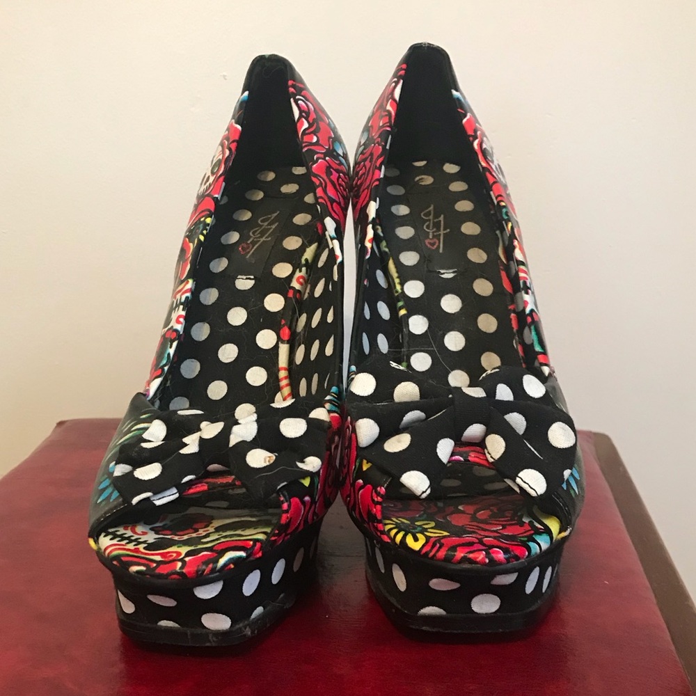 Iron Fist Hooter Peep Toe Platforms